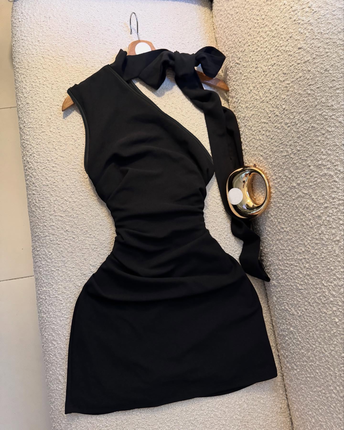 Strapless Tube Mini Dress Slim Fit Bodycon Dress-black