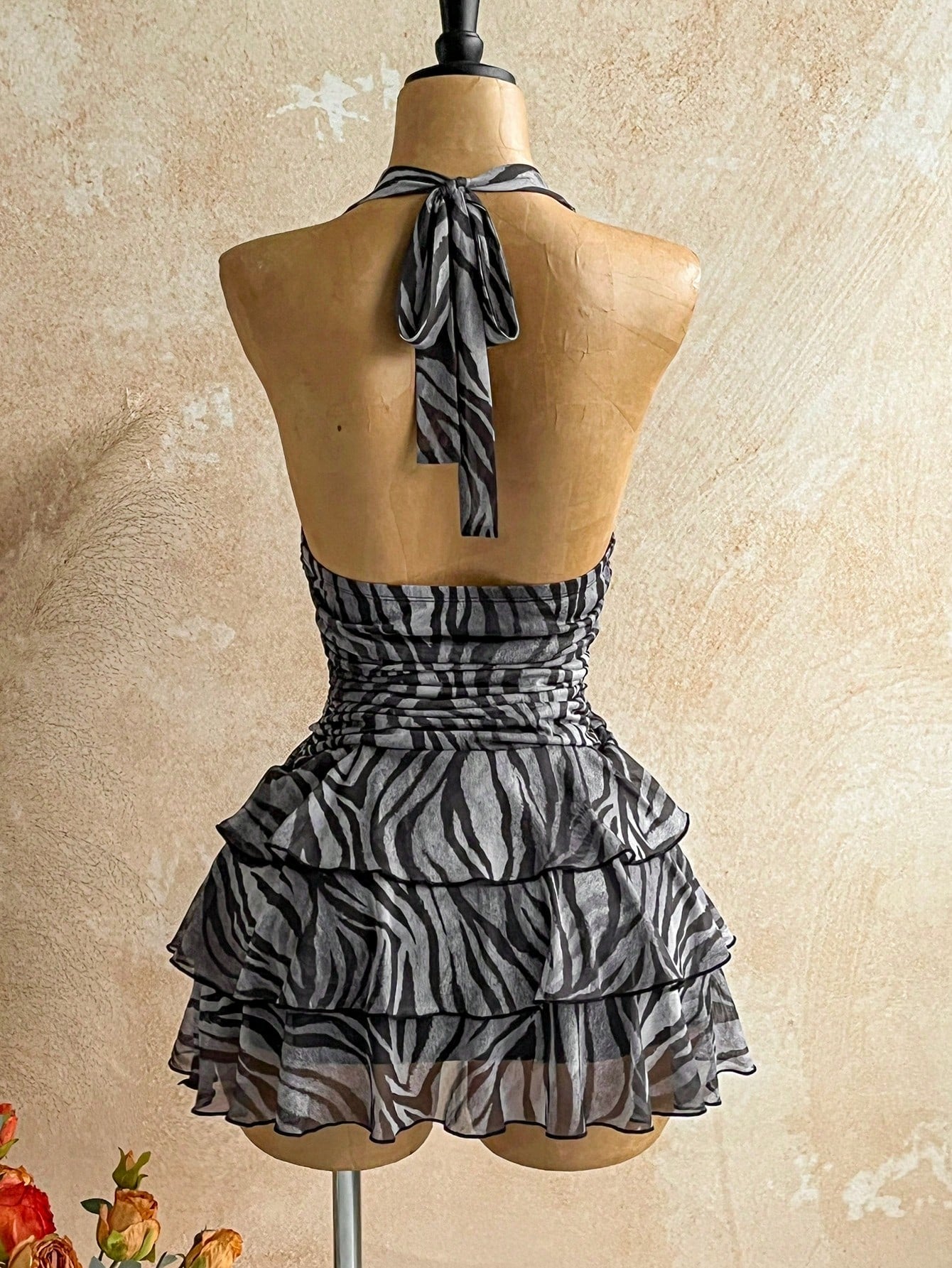 printed cami mini dress sleeveless slip dress slim fit summer dress women-1