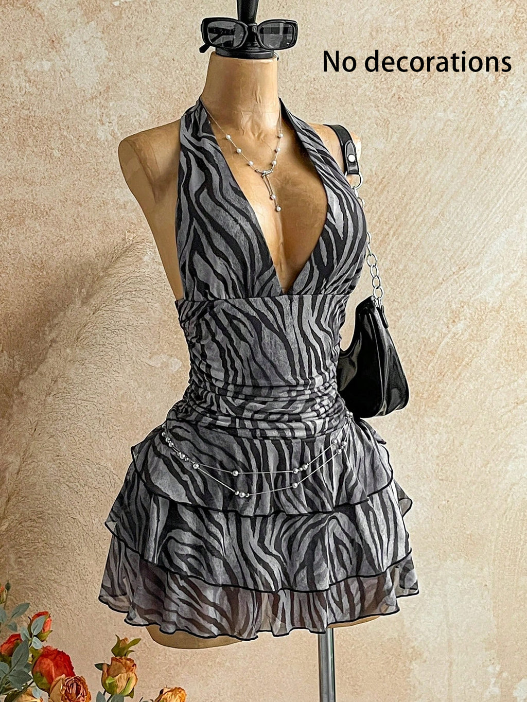 printed cami mini dress sleeveless slip dress slim fit summer dress women-2