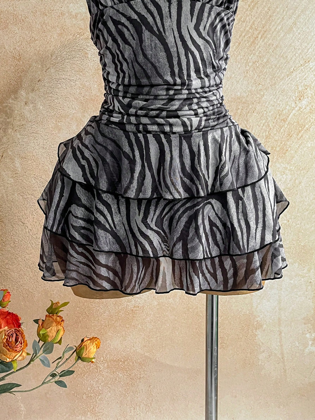 printed cami mini dress sleeveless slip dress slim fit summer dress women-3