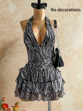 printed cami mini dress sleeveless slip dress slim fit summer dress women
