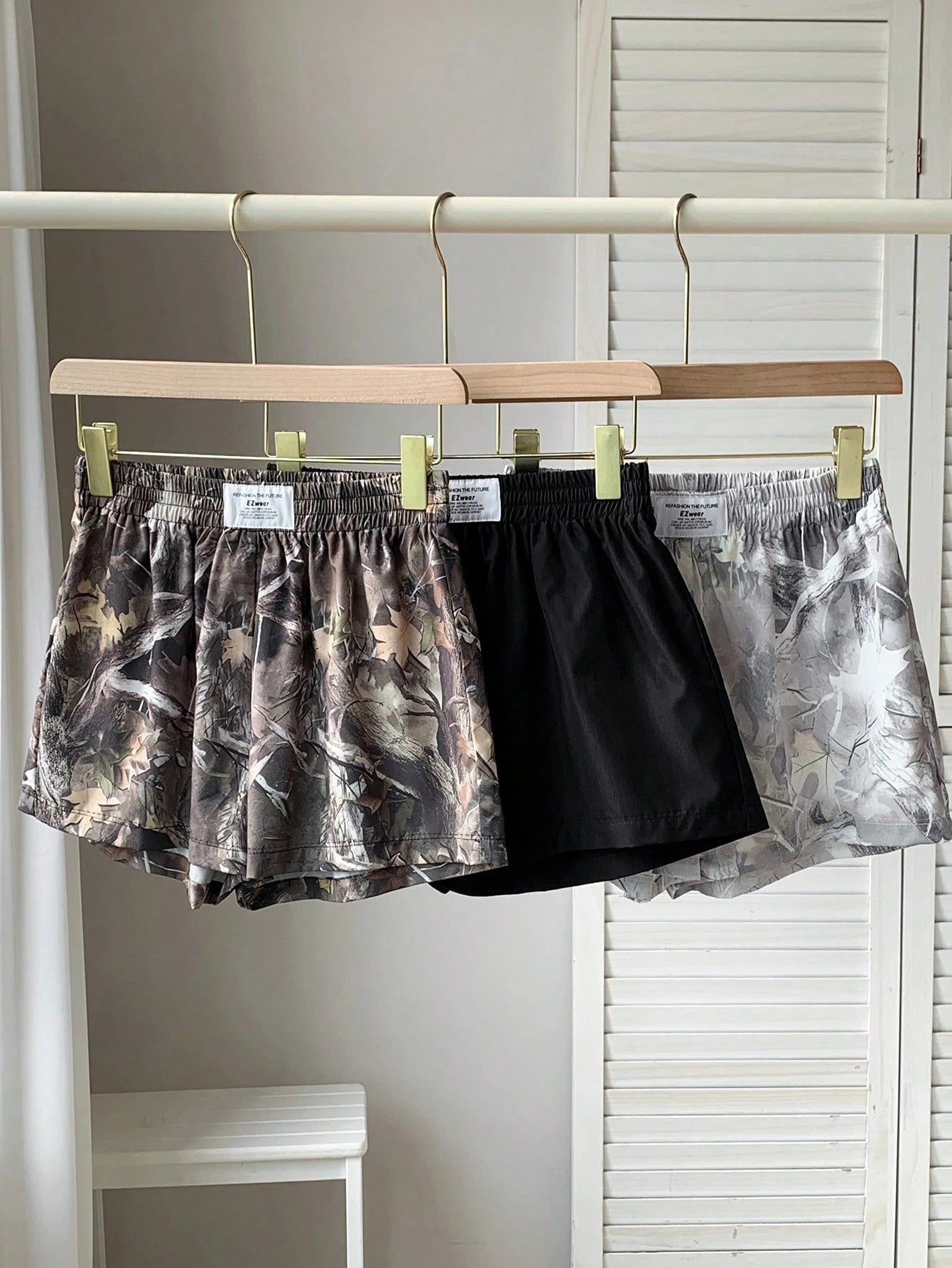 womens 3 piece shorts set summer outfit matching set casual shorts set-1