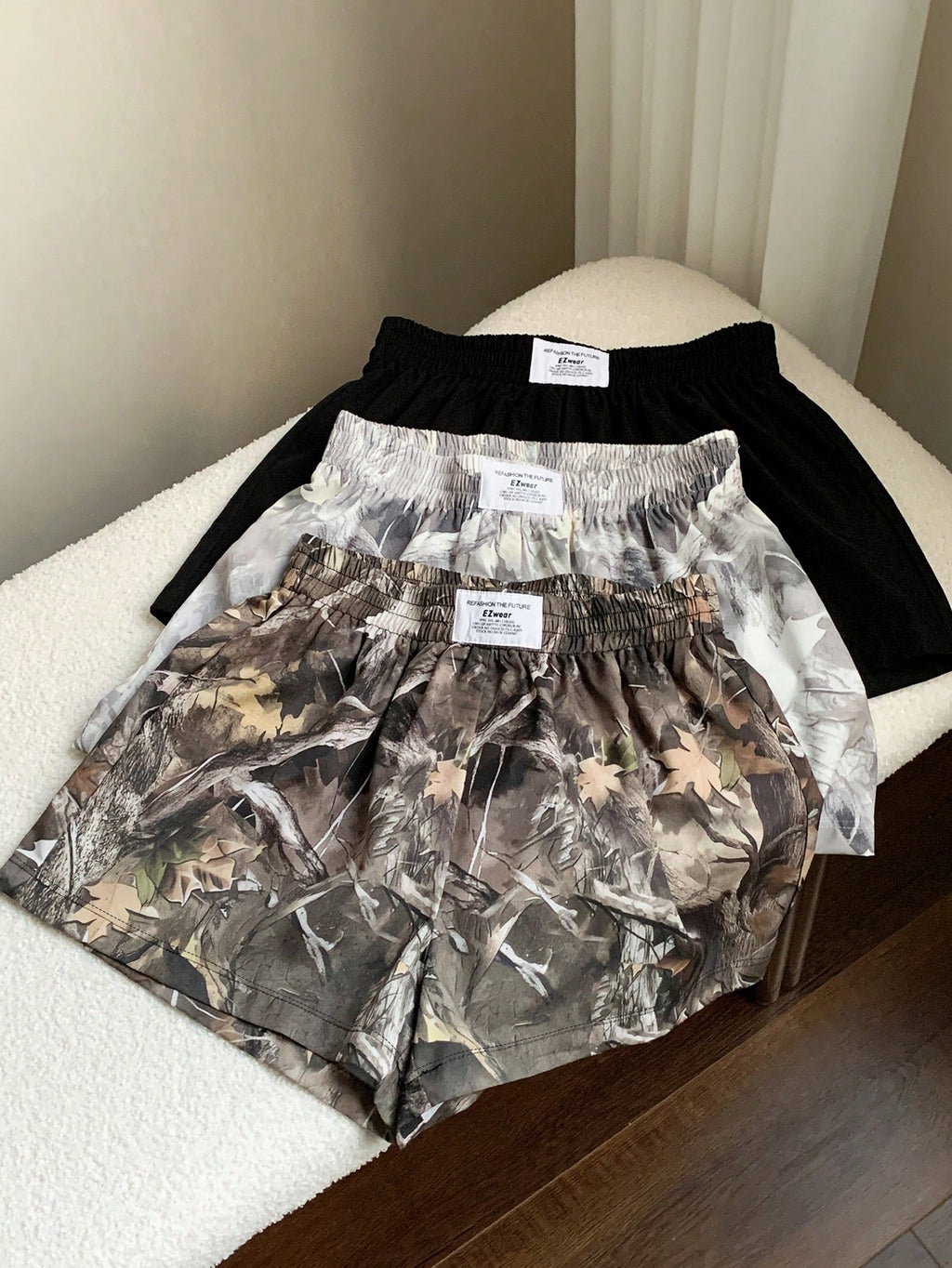 womens 3 piece shorts set summer outfit matching set casual shorts set-5
