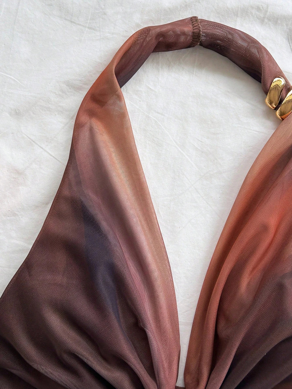 womens halter satin top gradient draped neck sleeveless sexy summer top-5